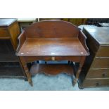 A Victorian pine washstand