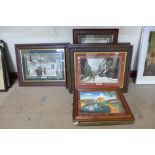 Eight framed photographs of Newark and other assorted prints and photographs