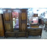 An Edward VII mahogany four piece bedroom suite