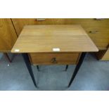 A teak bedside table