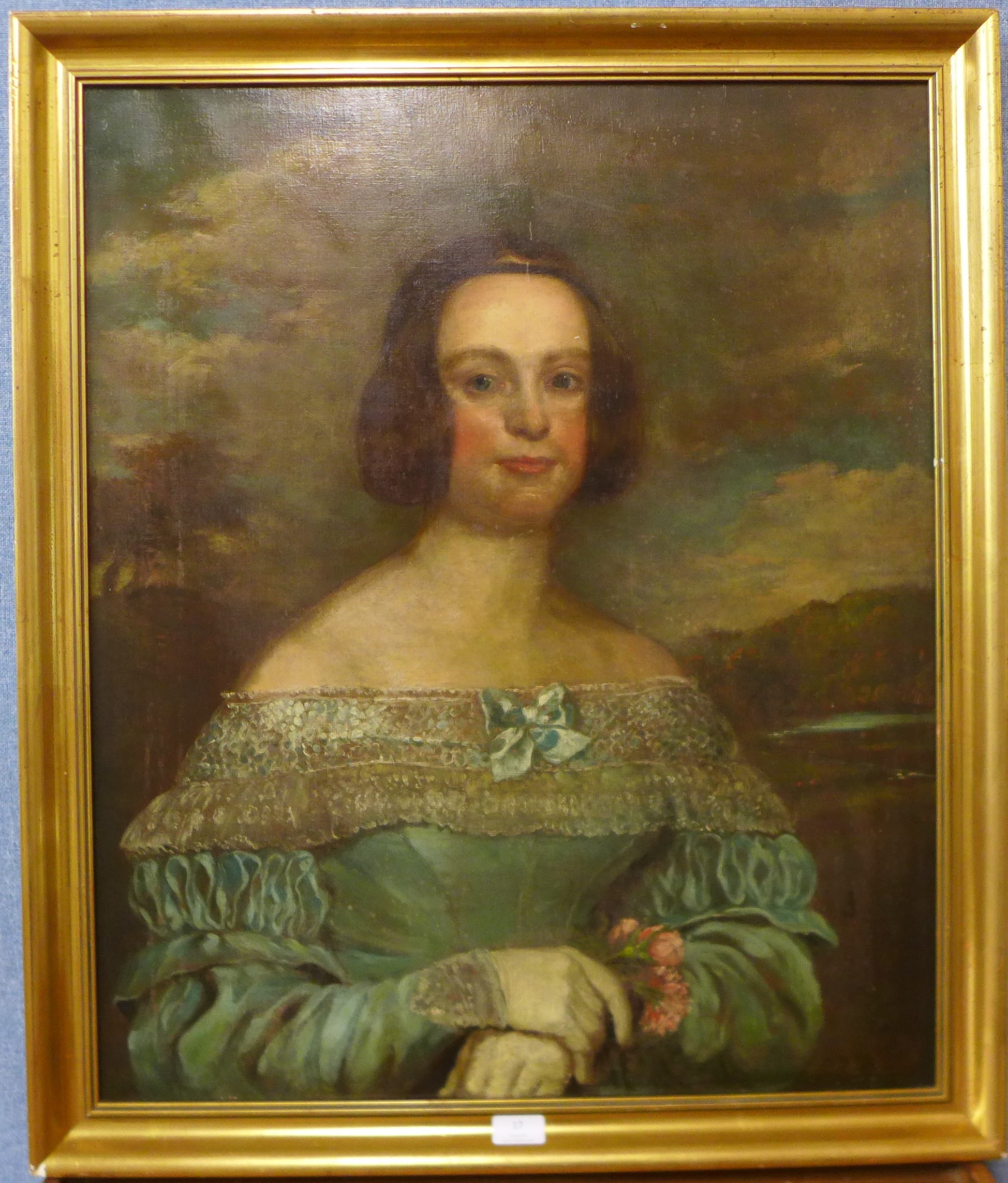English School (19th Century), portrait of a lady, oil on canvas, 75 x 63cms, framed - Image 2 of 2