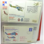 An album of Flight stamp covers including signed (54 covers)