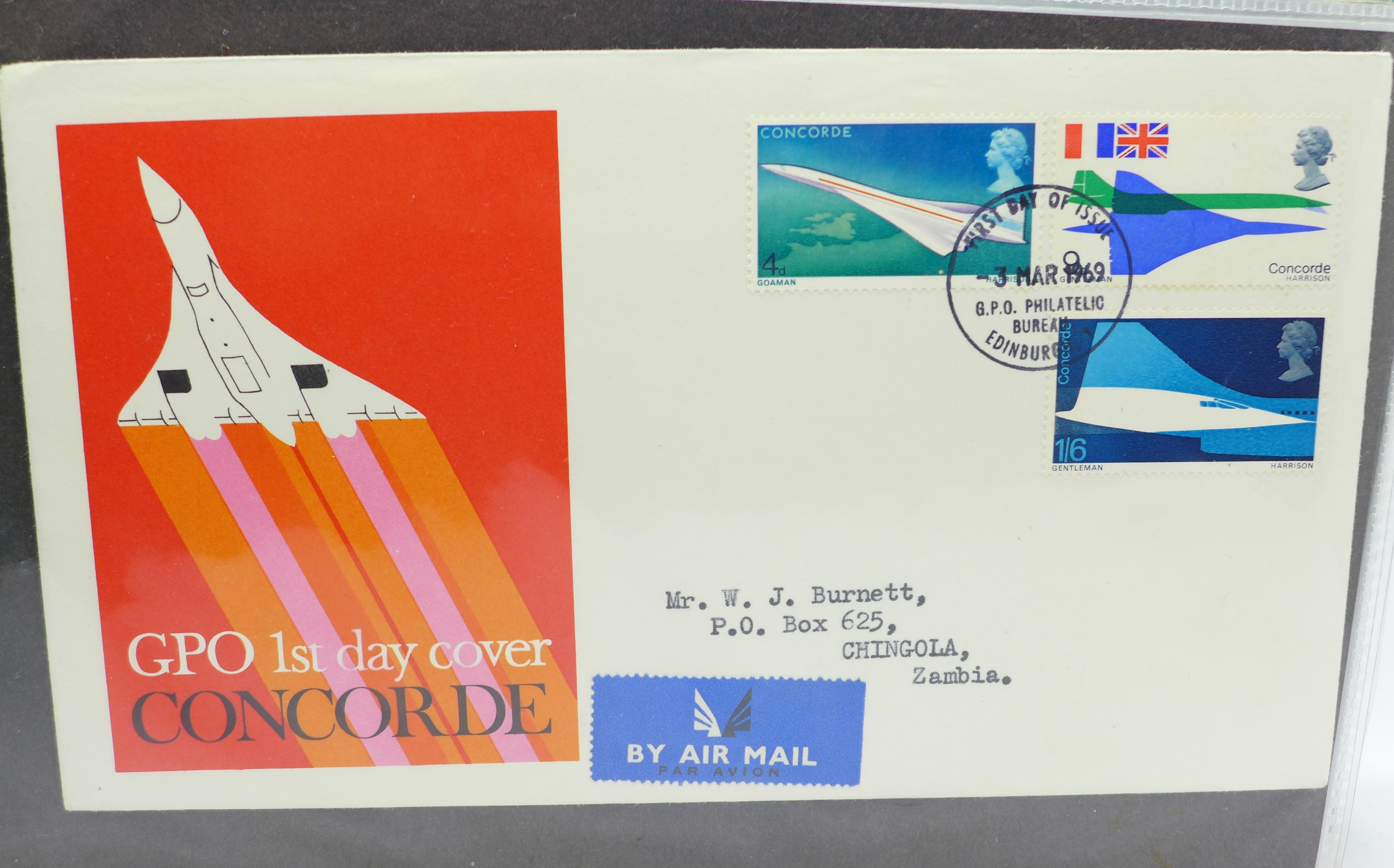 Stamps; Concorde covers and ephemera including many first flights (37 items)