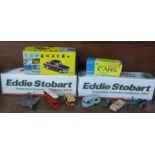 Two Eddie Stobart lorries, Vanguards and other vehicles