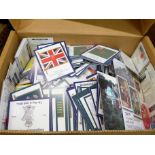 A collection of David J Hunter Infantry Regiment Colours cards