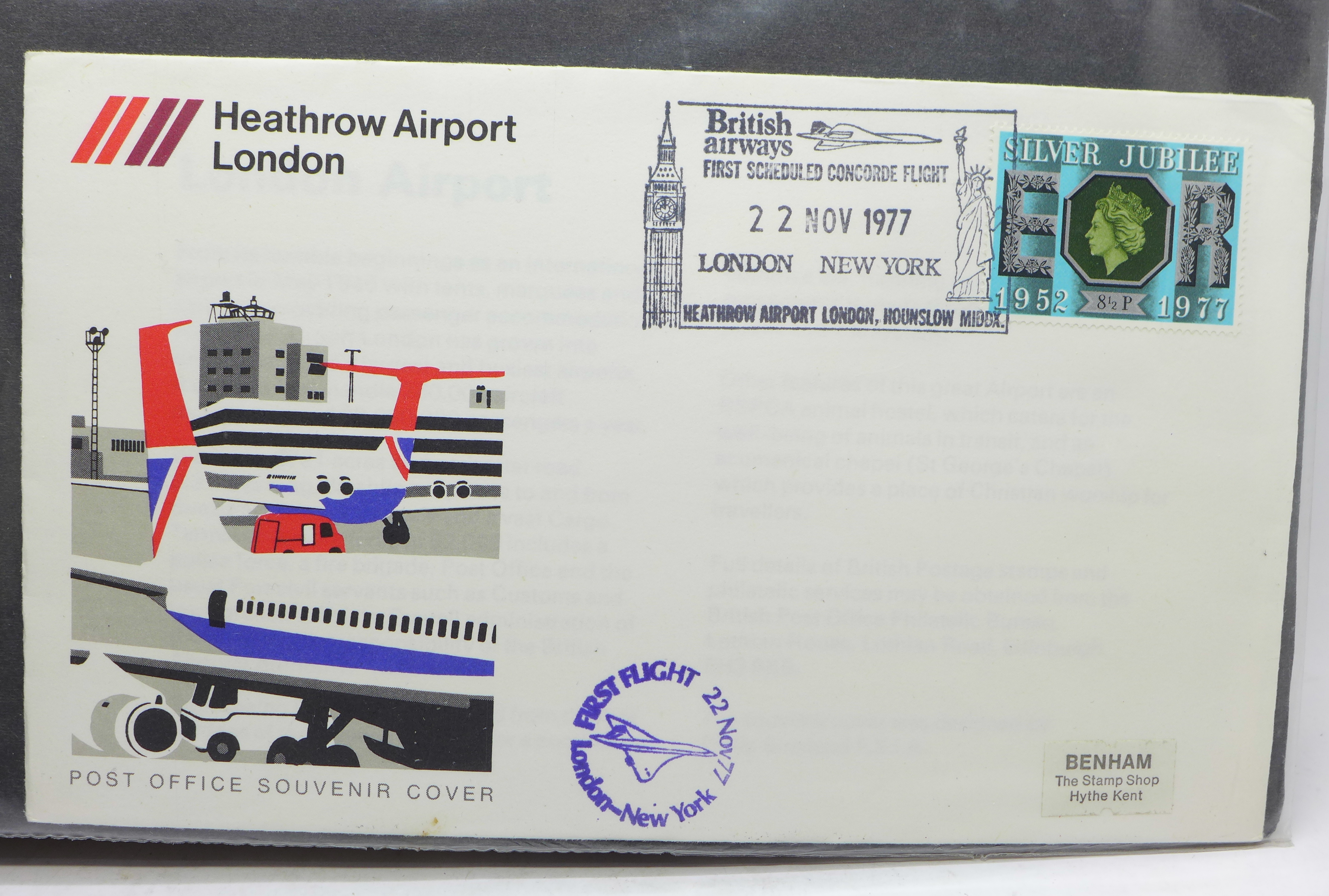 Stamps; Concorde covers and ephemera including many first flights (37 items) - Image 4 of 7