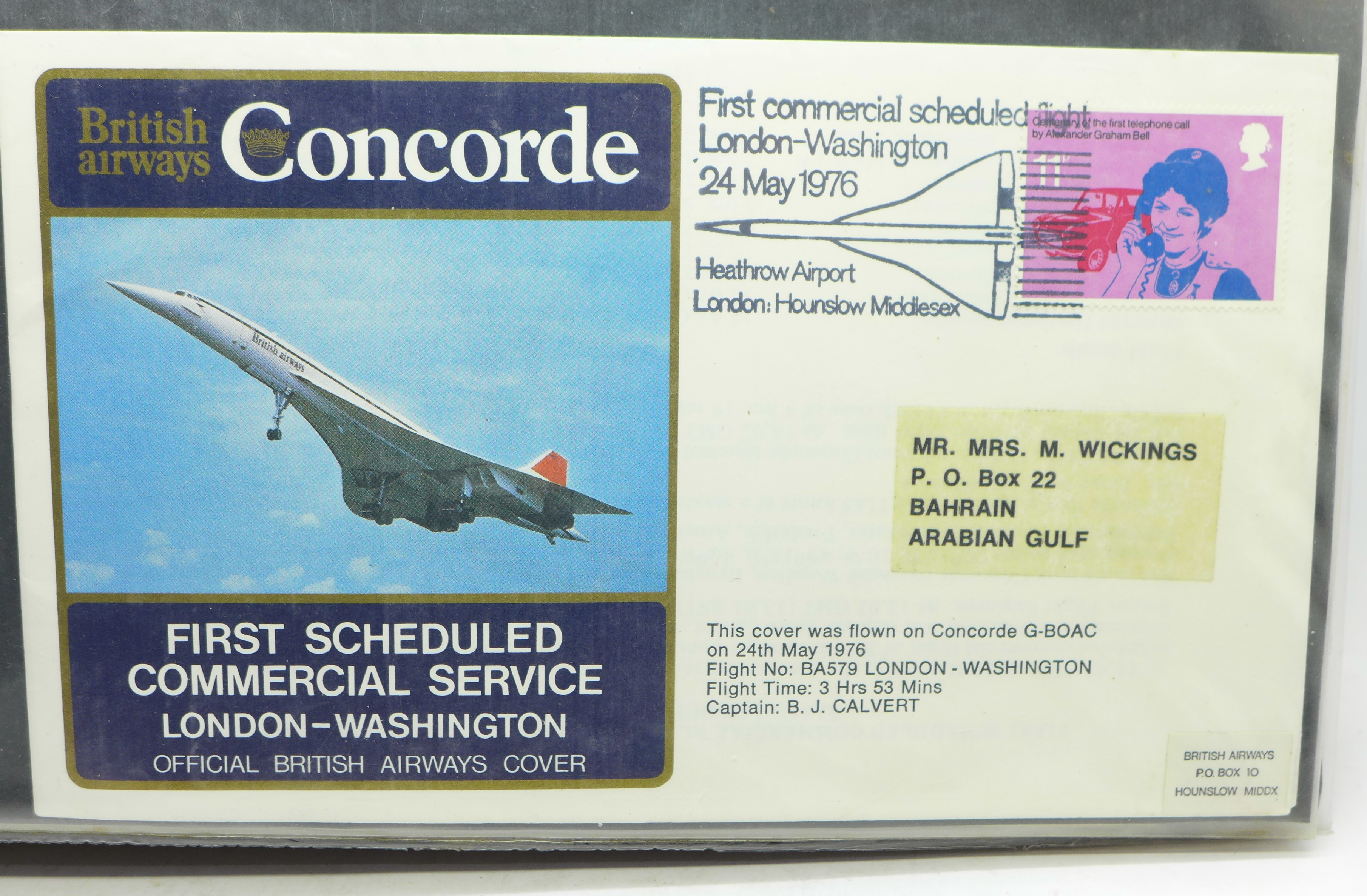 Stamps; Concorde covers and ephemera including many first flights (37 items) - Image 3 of 7