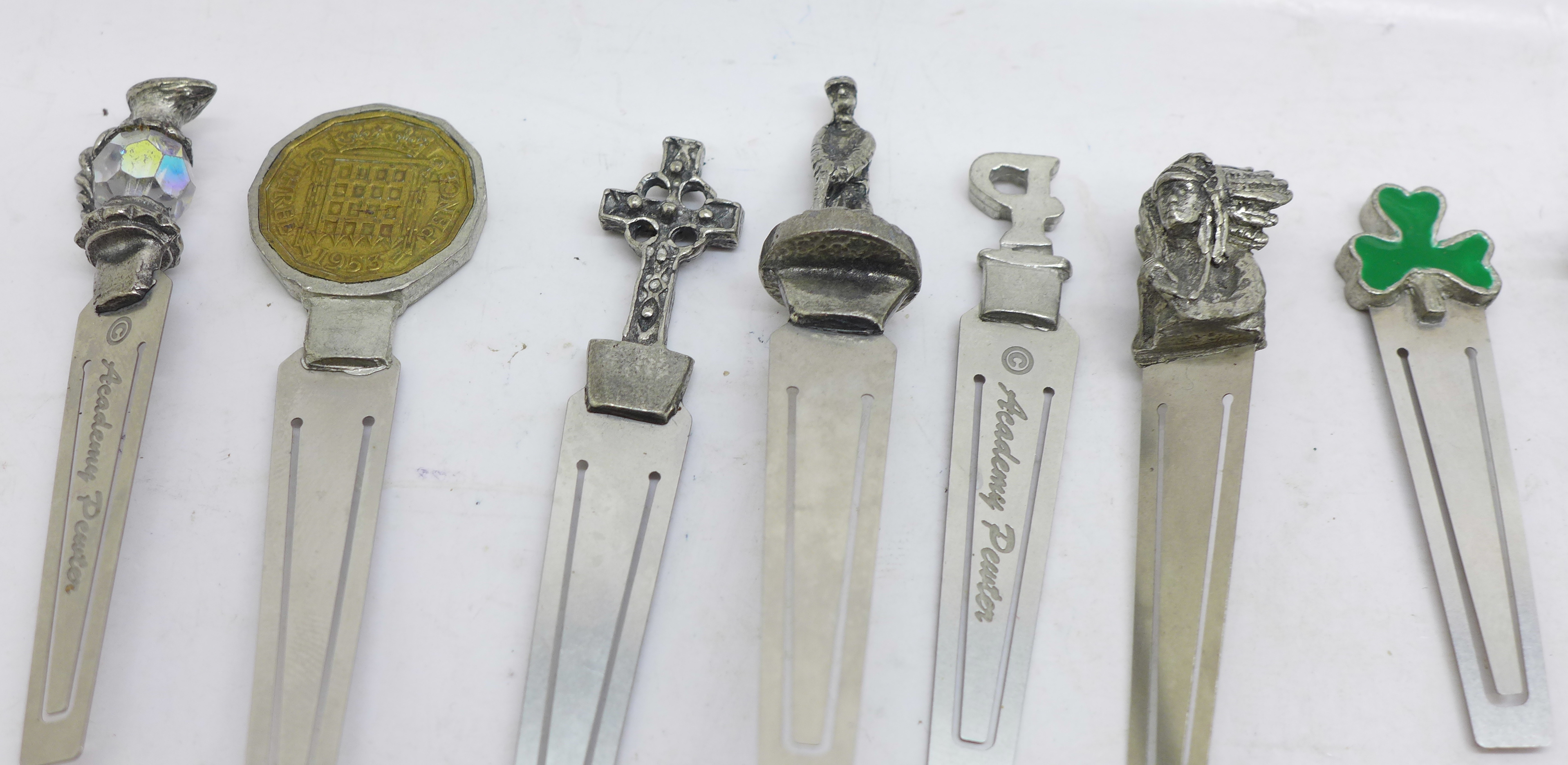 Twenty-four pewter bookmarks - Image 2 of 5