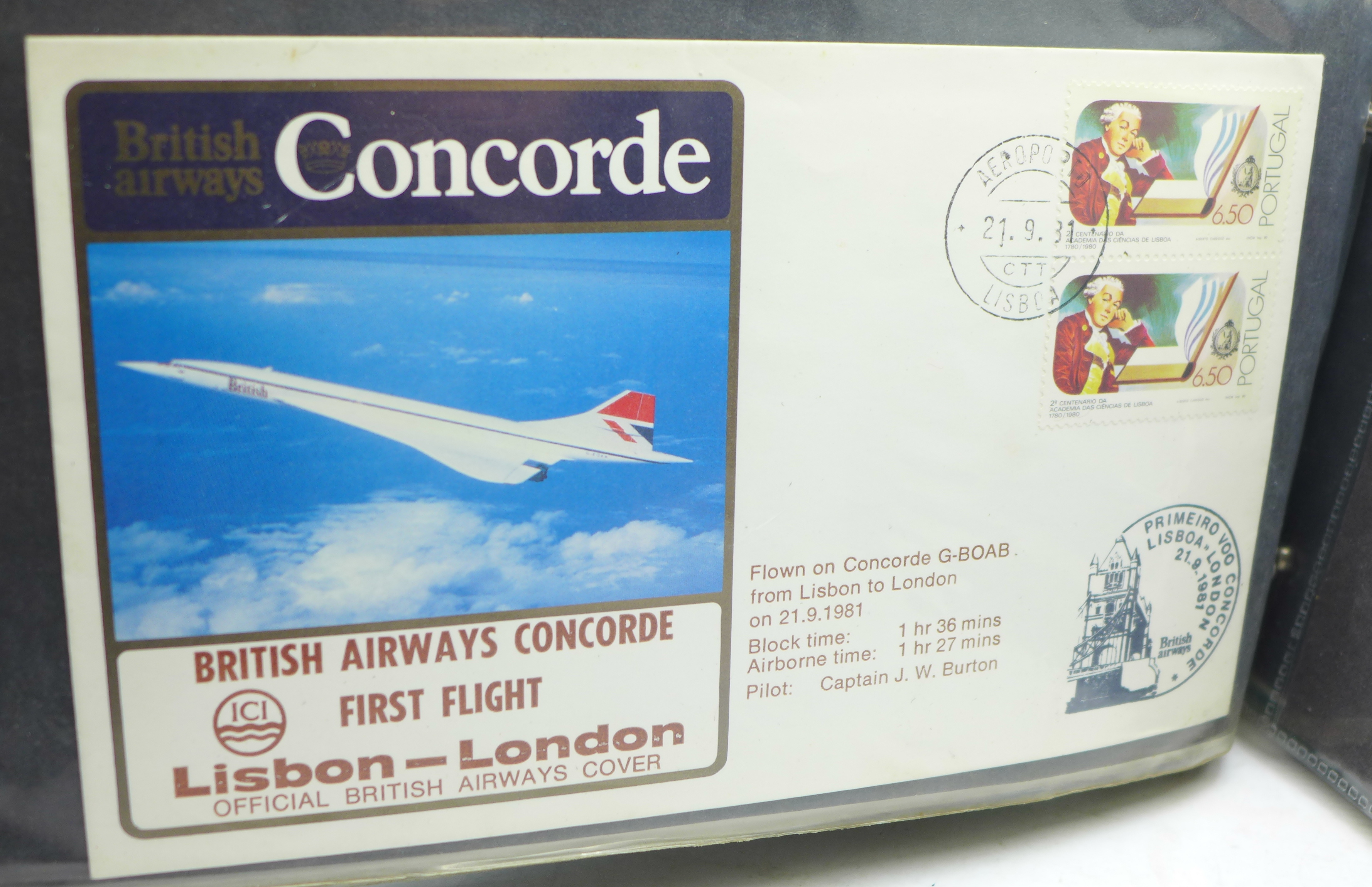 Stamps; Concorde covers and ephemera including many first flights (37 items) - Image 7 of 7