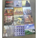 LP records including The Beatles, Barclay James Harvest, Slade, etc.