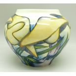 A Moorcroft vase, Wild Blewit, Emma Bossons, limited edition, 37/50, 2001, 11cm, with box