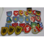 A collection of German post-war uniform patches, (36)