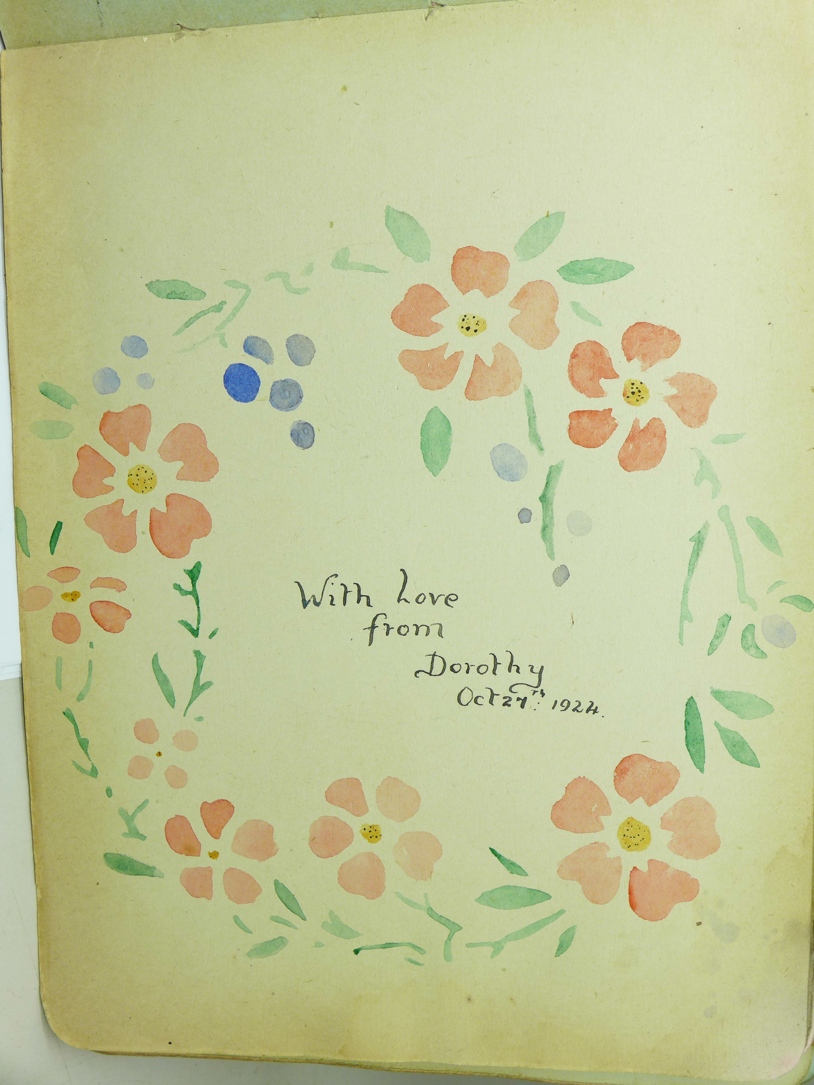 An autograph book with Herbert Samuel, Home Secretary, and others, circa 1920's, and a keepsake - Image 6 of 11