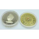 Two commemorative£5 coins