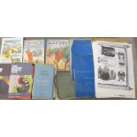 Six Rupert Adventure Books, (paperbacks), including no.22 and 26, Machine Drawing and Design for