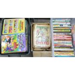 Four boxes of children's annuals and a box of comics **PLEASE NOTE THIS LOT IS NOT ELIGIBLE FOR