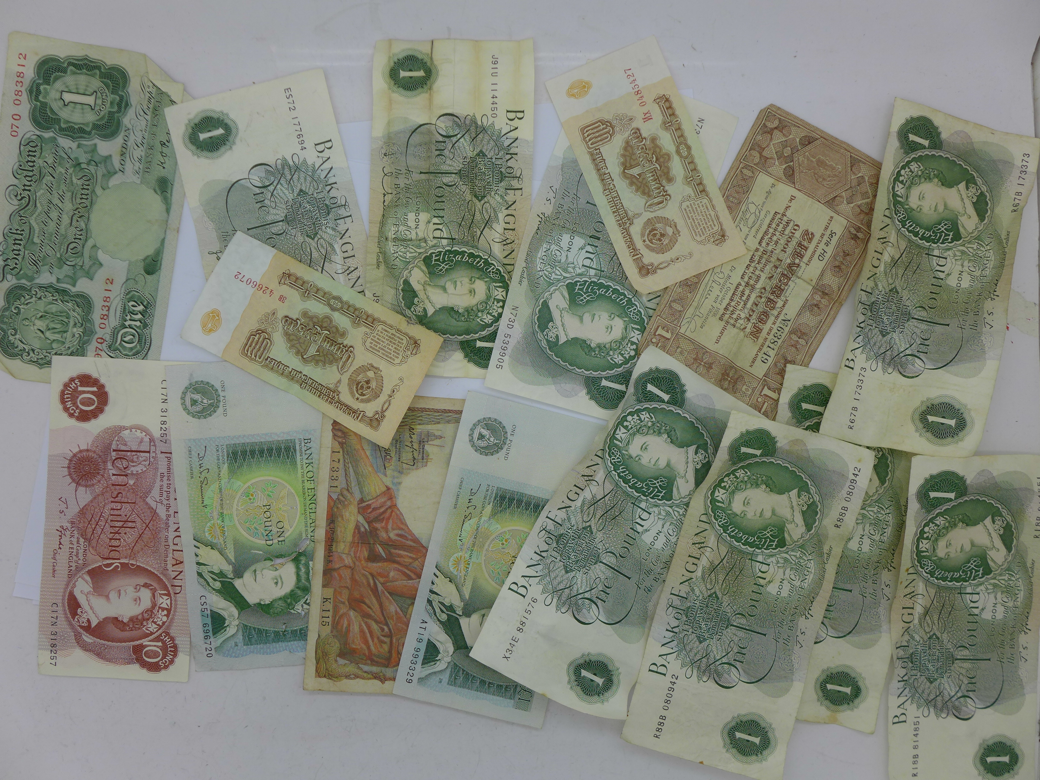 A collection of banknotes