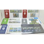 Stamps;- GB presentation packs;- National Trust 1st and 2nd Class, Royal Wedding William and Kate,