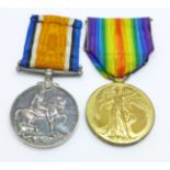 Two medals; WWI pair to 359742 Pte. R. Morgan, L'Pool R.
