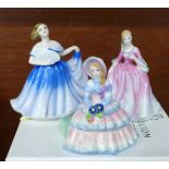 Six boxed Royal Doulton miniature ladies figures