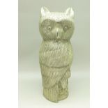 A novelty two-piece pot in the form of an owl, marked T90, 16cm