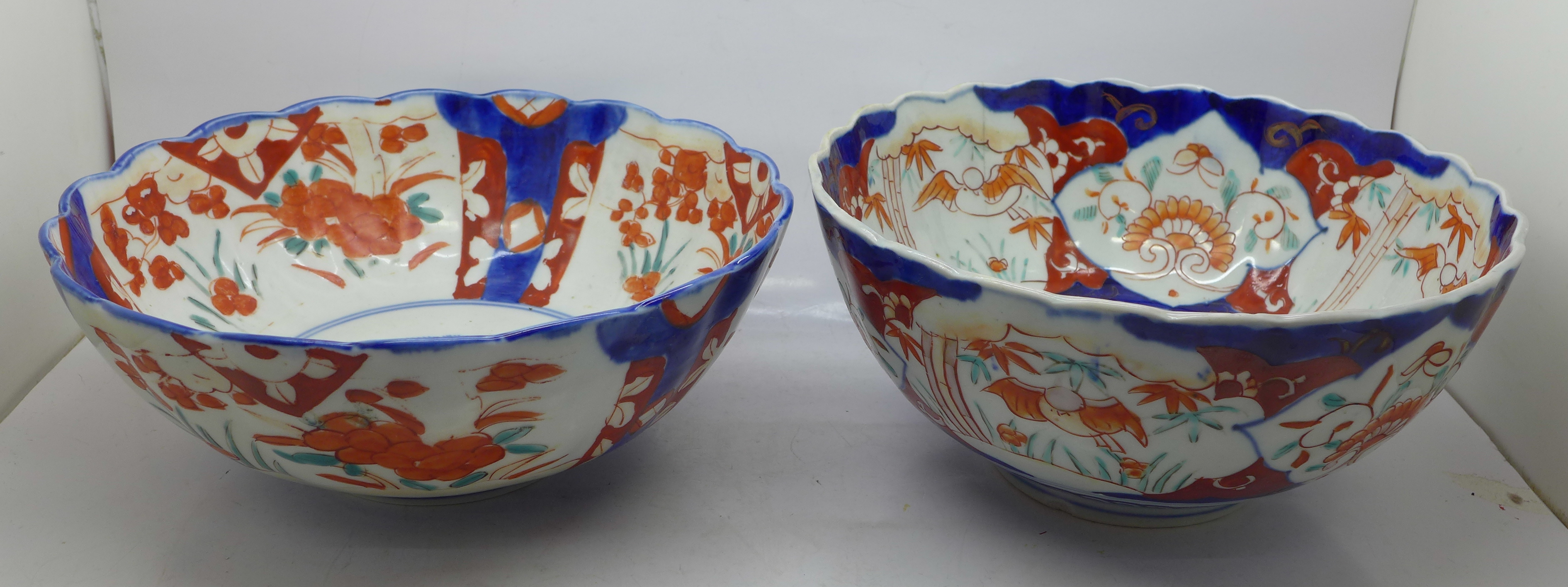 Two Imari bowls