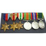 A group of six George VI British medals;- the Territorial Medal named to 2074620 Dvr. D. Duncan, R.