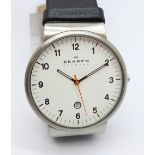 A gentleman's Skagen wristwatch, 40mm case