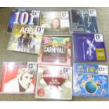 CDs, ex shop stock shrink wrapped (49) includes The Beatles, Who, Rolling Stones, Robert Plant,