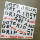 Five copies of Mick Jagger's Gotta Get A Grip, England Lost records, sealed