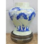 A Japanese vase decorated with deer, a/f