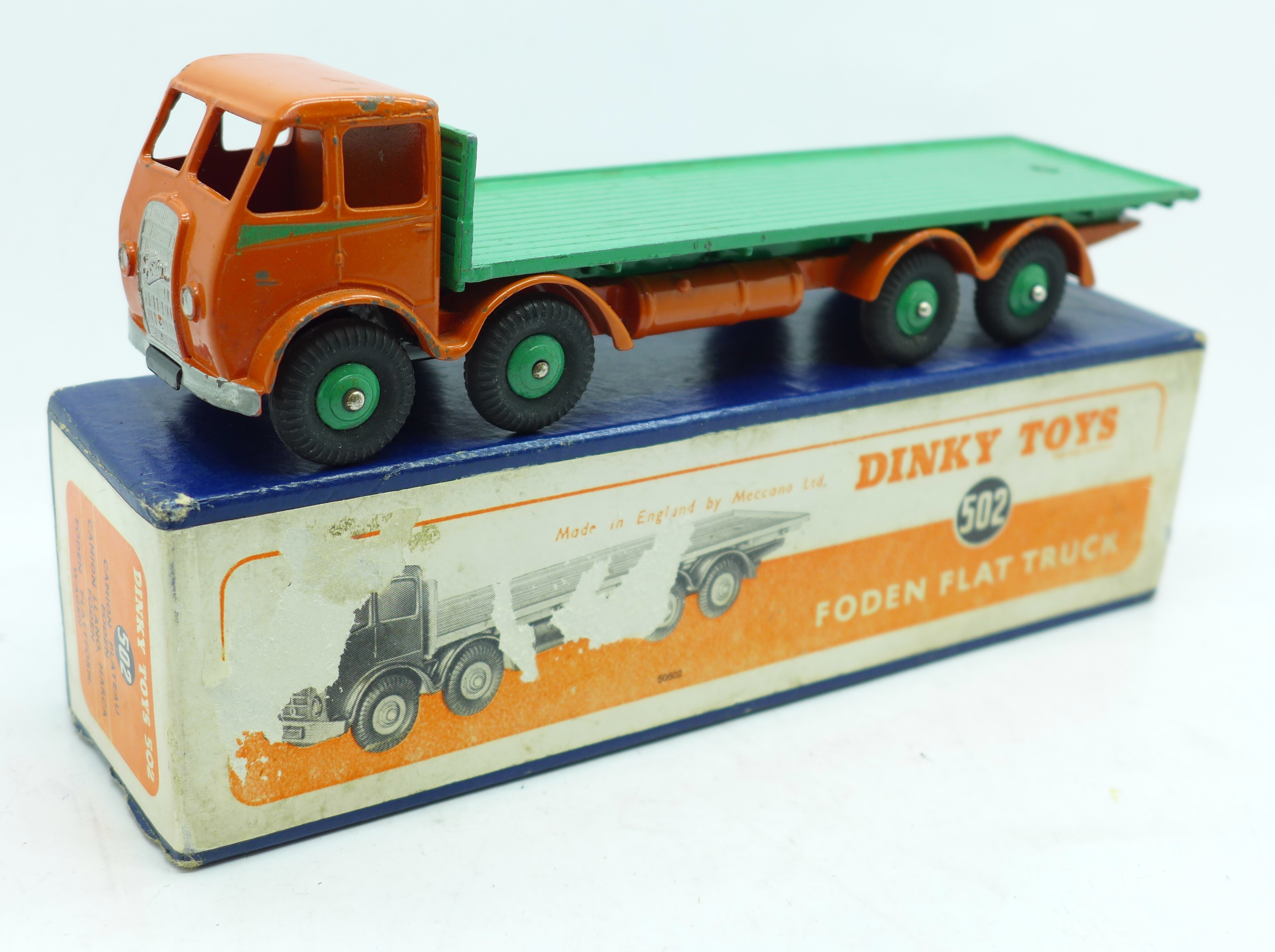 A Dinky Toys, Foden Flat Truck, 502, boxed