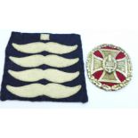 A 1934 German Breslau badge and cloth Luftwaffe badge