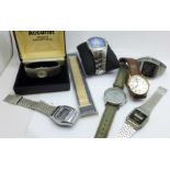 Assorted watches including Accurist, etc.