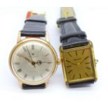 Two gentleman's wristwatches, Bulova and LIP Dauphine