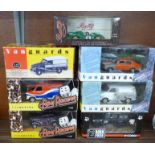 A collection of Corgi Vanguard vehicles, boxed