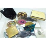 Compacts, hair-clips and slides