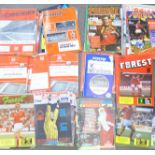 Football programmes; Nottingham Forest home and away programmes, mid 1960's onwards, together with a