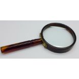 A Bakelite magnifying glass