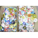 A large collection of approximately 400 badges