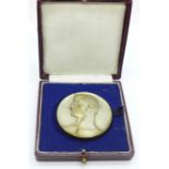 A German medallion, dated Sept, 1941, Olympisches Stadion Athen, (associated case)