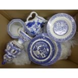 Blue and white tea ware, etc. **PLEASE NOTE THIS LOT IS NOT ELIGIBLE FOR POSTING AND PACKING**