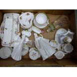 Assorted china including Royal Doulton, Coalport, Minton and Royal Albert, etc. **PLEASE NOTE THIS