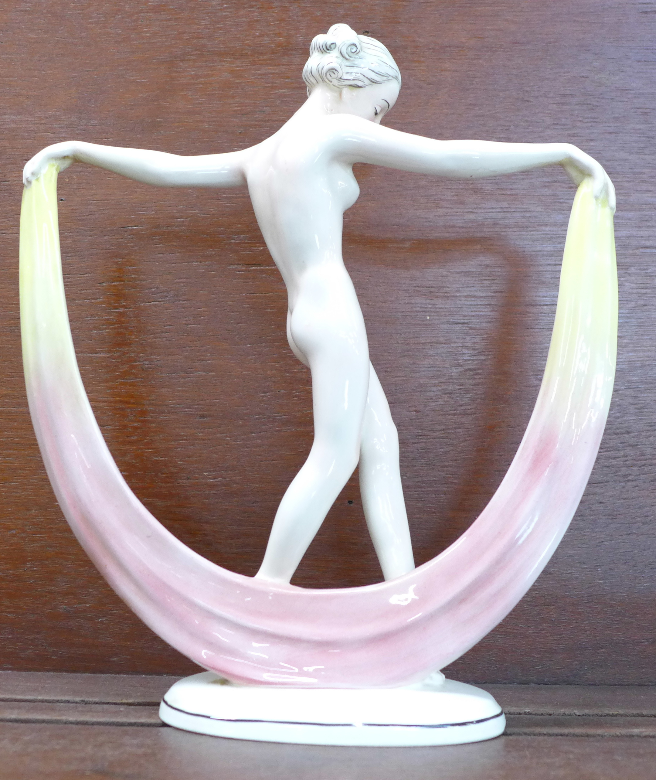 An Art Deco figure, a/f, cracked - Image 4 of 12