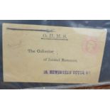 An album of worldwide official postal history, includes O.H.M.S., Buckingham Palace Privy Purse,