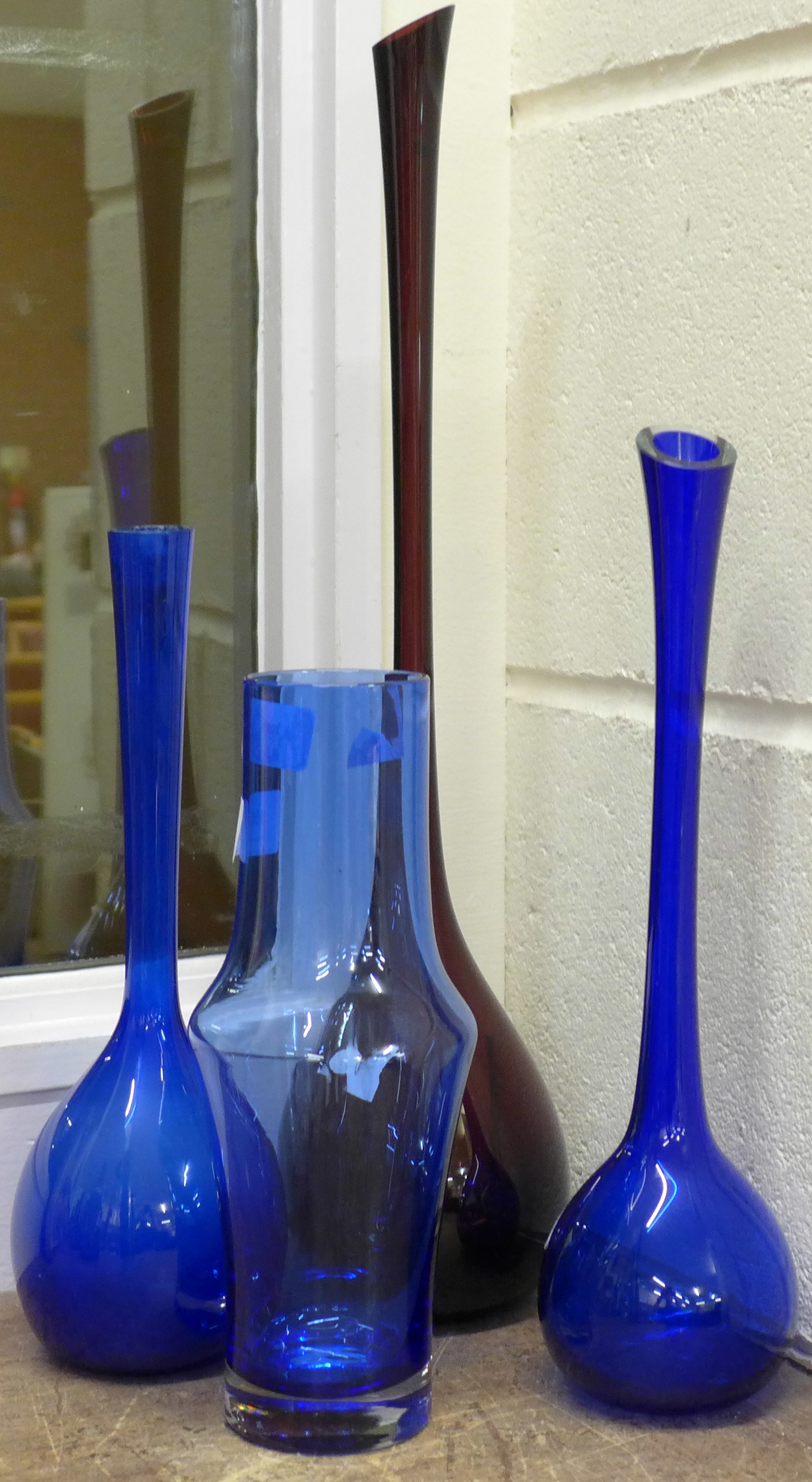 Four items of 1960's glassware including three Arthur Percy Gullaskruf vases