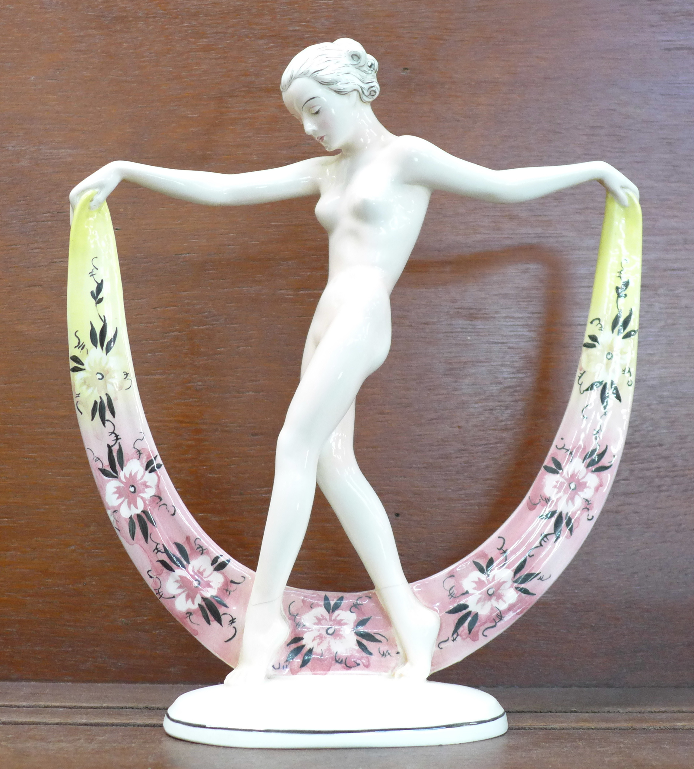 An Art Deco figure, a/f, cracked - Image 2 of 12