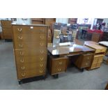 A G-Plan Librenza afromosia chest of drawers and dressing table