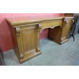 A Victorian oak breakfront serving table