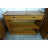 A Parker Knoll teak open bookcase